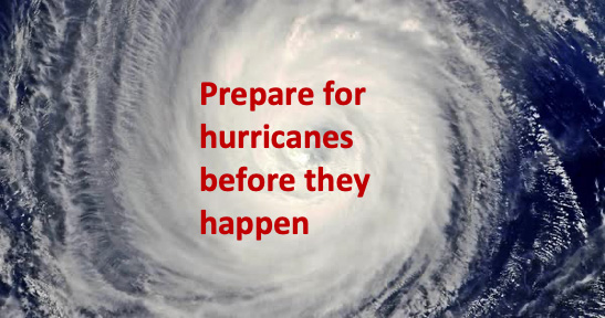 prepare for hurricanes before they happen